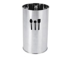 Equinox 502800Â Porta Utensili, Acciaio Inossidabile, Bianco, 14Â x 3Â x 0,5Â cm