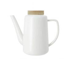 OGO LIVING 7912016 - Teiera in Porcellana, 1,2 l, Colore: Bianco