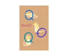 Komar Quadro da Parete ABC Animal Q Poster Immagine, Soggiorno, Camera da Letto, Decorazione, Stampa Senza Cornice Disponibile in Tre Misure, Multicolore, P036Q-50x70