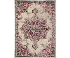 benuta Casa - Tappeto Moderno, 140 x 200 cm, Colore: Beige/Rosa