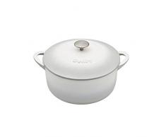 Denby - Casseruola in ghisa naturale, 3,8 l, Ghisa, Casseruola rotonda da 4 l., medium