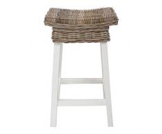 Maine Furniture Co Sedia, Legno, Sbiancato, 75 x 45