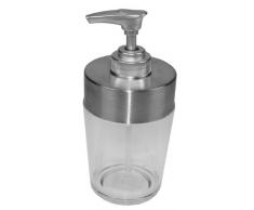 Fantasia 53002 - Dispenser per Sapone, Altezza: 15 cm, Ã¸ 6,7 cm, in Acrilico e Acciaio Inox