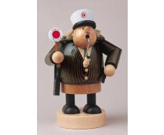 KWO Olbernhau 21607 - Brucia incenso in legno Poliziotto, 20 cm