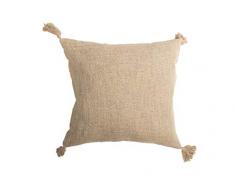 Vera Neumann Jilliana - Cuscino decorativo in iuta metallizzata, Juta (conchiglia), 50,8 x 50,8 cm