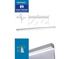 Koh-I-Noor Lampada per Specchio, Serie Sartoria, Modello 7918, rettan, Argento, 1