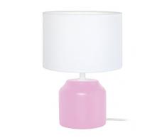 Tosel 65272Â lampada comodino, 1Â Luce, legno, E14, 40Â W, Rosa, 16Â x 24Â cm
