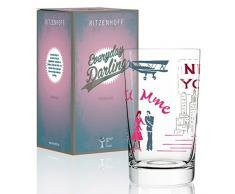 Ritzenhoff Everyday Darling softdrinkglas di Dominique giorni, in vetro cristallo, 300Â ML, CON DECORAZIONI Trendy
