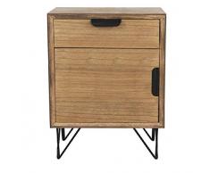 Dcasa - Tavolino con 1 Anta e cassetti, per riporre Decorazioni Natalizie, Articoli per la casa, Unisex, per Adulti, Multicolore (Multicolore), Unico