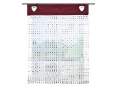 Home Fashion Tenda a Pannello con Occhielli, Tessuto, Bordeaux, 140Â x 60Â cm