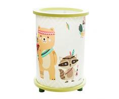 Elobra Little Indians - Lampada da tavolo per bambini, in legno, 40 W, colore: Verde lime