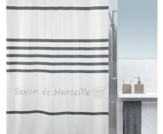 Spirella SORMIOU Tenda da Doccia 180x200 cm, Poliestere, Grigio