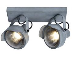 Lucide CICLETA - Faretto da soffitto, Acciaio, grigio 70W 230V