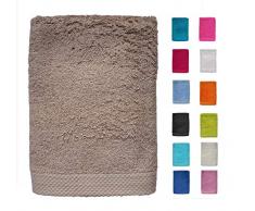DHestia - Set di Asciugamani da Bagno e Doccia, 100% Cotone, 500 g/m², Colori e Misure Grandi, Sabbia, 30 x 50 cm, 3 Pezzi, Multicolore, 30 x 50 cm