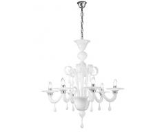 Rossini Illuminazione A. 10470-40 Lampadario in Vetro Murano E14, 42 W, Nero