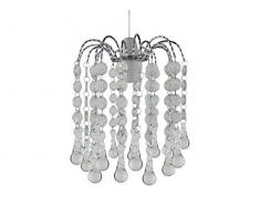 Loxton illuminazione in vetro a 2Â livelli d acqua Fontana paralume trasparente.