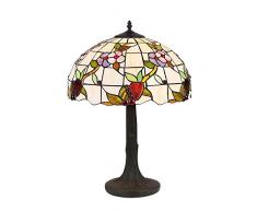 Interfan tavolo Tiffany fiancate grande E27, Multicolore