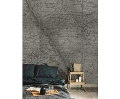 Wall81 The Rockies Carta da Parati, Fibre Tessili, Beige, XL-513x300cm