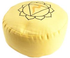 Berk - Inner Worlds YO-30-3 - Cuscino per Meditazione, Motivo Chakra del plesso Solare