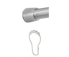 InterDesign Asta a Tensione e Ganci Doccia Set