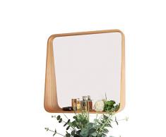 Aspect - Mensola da bagno quadrata, 50 x 12 x 50 cm, colore: Naturale