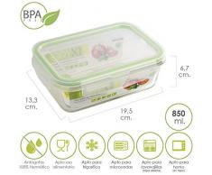 ORYX Contenitore salvafreschezza, 850Â ml, Verde, 14Â x 19Â x 7Â cm