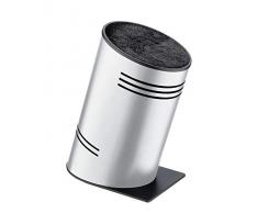 Rockingham Forge Pro-Balance - Ceppo universale per coltelli con inserti in fibra compressa Argento metallizzato.