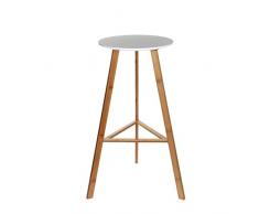 Decorazioni Mica Plant Tavolo, Legno, Bianco, 32 x 32 x 70 cm