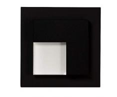 Zamel Ledix - Lampada da parete a LED, in metallo, colore: Nero