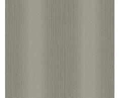 A.S. Creation - Carta da parati, 10,05 m x 0,53 m, colore: Marrone/Argento/Metallico