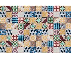 Viniliko Vintage Tiles Tappeto in Vinile, Multicolore, 133 x 200