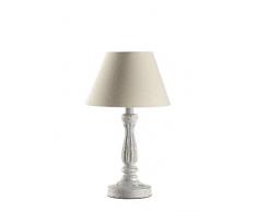Onli Lampada da Tavolo Shabby in Legno, Beige,