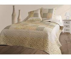 Le Laundry de Jules - Copriletto Trapuntato + 2 federe, 230 x 250 cm, Patchwork Liberty