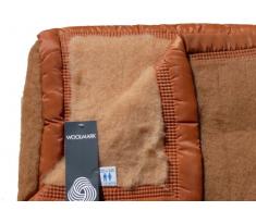 Comptoir du Linge LAI718BRU - Coperta di Lana, 220 x 180 cm, Colore: Marrone