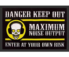 Empire Merchandising GmbH, 658388, Danger Keep Out, Zerbino in polipropilene, 60 x 40 cm, (Bunt)
