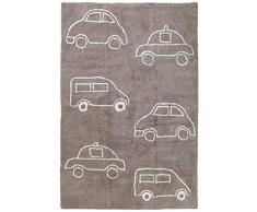 benuta - Tappeto per Bambini Bambini Cars, Cotone, Talpa, 120 x 180 cm