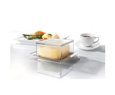 GEFU 33621 Burriera, Argento/Trasparente