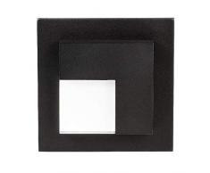 Zamel Ledix - Lampada da parete a LED, in metallo, colore: Nero