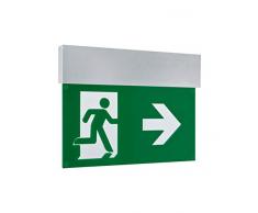 Ledvance Emergency Exitgn Hb 27M Faretto da Incasso, Argento