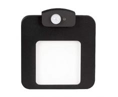 Zamel Ledix - Lampada da parete a LED, in metallo, colore: Nero