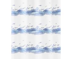 Kleine Wolke 0856733305 - Tenda da doccia Seaside, 180 x 200 cm, colore: Blu