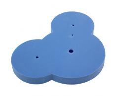 jem 109SE015 Tappeto in Spugna, Plastica, Bianco, 19.5 x 2 x 15 cm