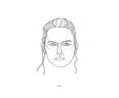 Komar - Quadro da Parete Star Wars Classic Force Faces Rey, per cameretta dei Bambini, Decorazione, Stampa Senza Cornice, Disponibile in 3 Misure, Multicolore, WB104-30x40