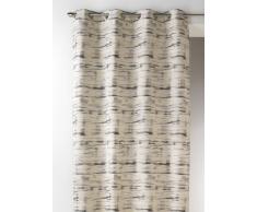 Home Maison 09341Â -Â 8-al Tende Jacquard con Occhielli Rotondi Canon di Fucile 140Â x 260Â cm, Grafite, 140 X 260