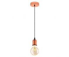 Eglo Yorth - Lampadario a sospensione in acciaio, 60 W, colore: rame