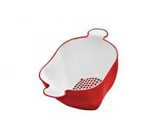 Bugatti gl3u-02188 Glamour Easy Scolapasta polipropilene rosso 30 x 21 x 14 cm