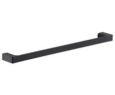 Gedy Pirenei Barra Porta Asciugamani, 60Â cm, in Ottone, Nero, Lungo