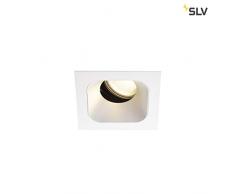 SLV RENISTO DL - Faretto LED da incasso per interni, quadrato, bianco, 3000 K, 40Â°, 29 W, in alluminio, 29 W