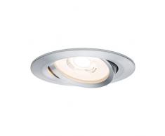 Paulmann 93943 Faretto da Incasso a Led, 3 x 6.8 W, In Alluminio, Dimmerabile E Orientabile, In Alluminio, 6.8 W