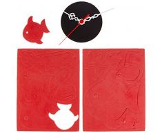 Asir Group LLC 3duhr – 62 Clocky Decorativa Orologio da Parete, Multicolore